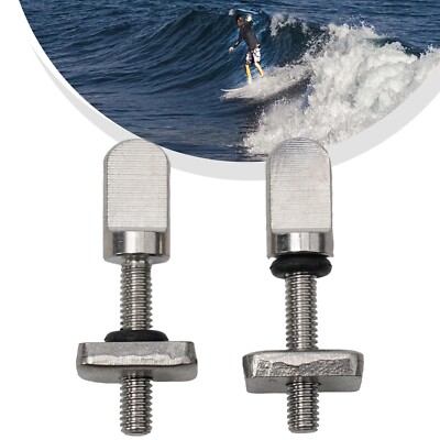 Schnellbefestigung Surfboard Tail Fin Schrauben & Muttern Set 2 Stück