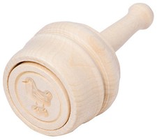 Butterform Butterdurchstoßform Buttermodel Model aus Ahornholz - Motiv Vogel