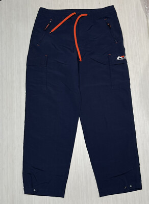 Vintage Nautica Sport Tech NST Cargo Pants Navy Blue Nylon size XL