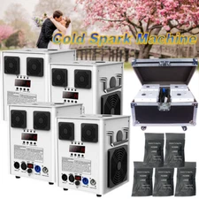 4xCold Spark Machine 700W Stage Effect DMX Firework DJ Event Party Wedding+Case