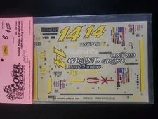 1992 John Andretti #14 Grand Piano Chevy Car 1:24 Decals - NEW Gofer Decal!