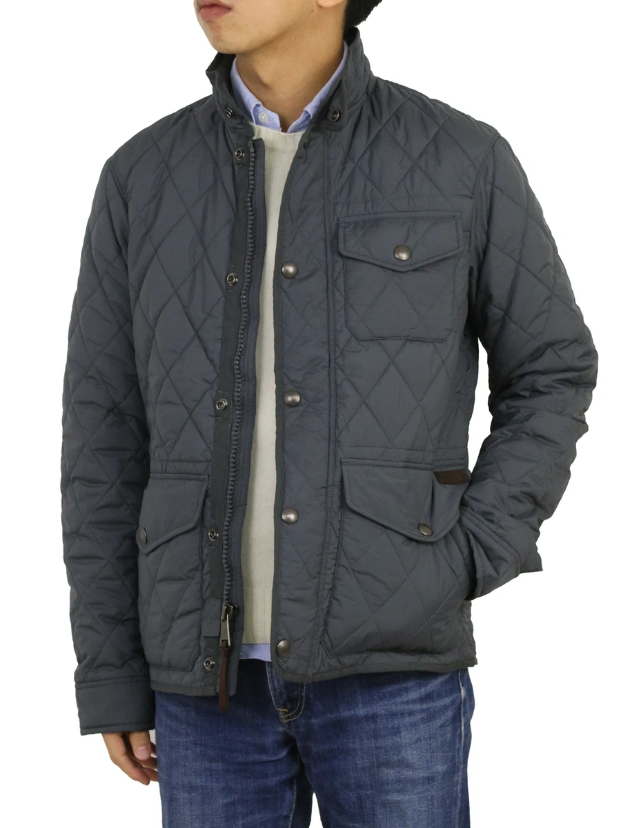 Polo Ralph Lauren Quilted 3-Pocket Jacket Coat - Grey 