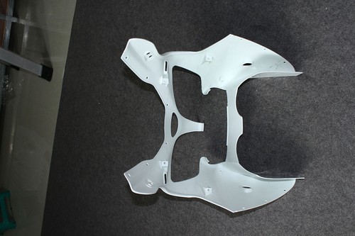 Unpainted White Front Upper Cowl Nose Fairing For Kawasaki Ninja ZX6R 2000-2002 - Picture 9 of 10