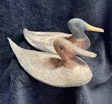 VINTAGE ANTIQUE CANVAS STUFFED DUCK DECOY HUNTING PRIMATIVE