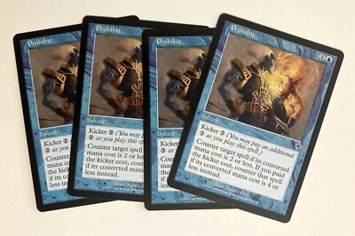 Prohibit (4) Invasion NM MTG Magic the Gathering