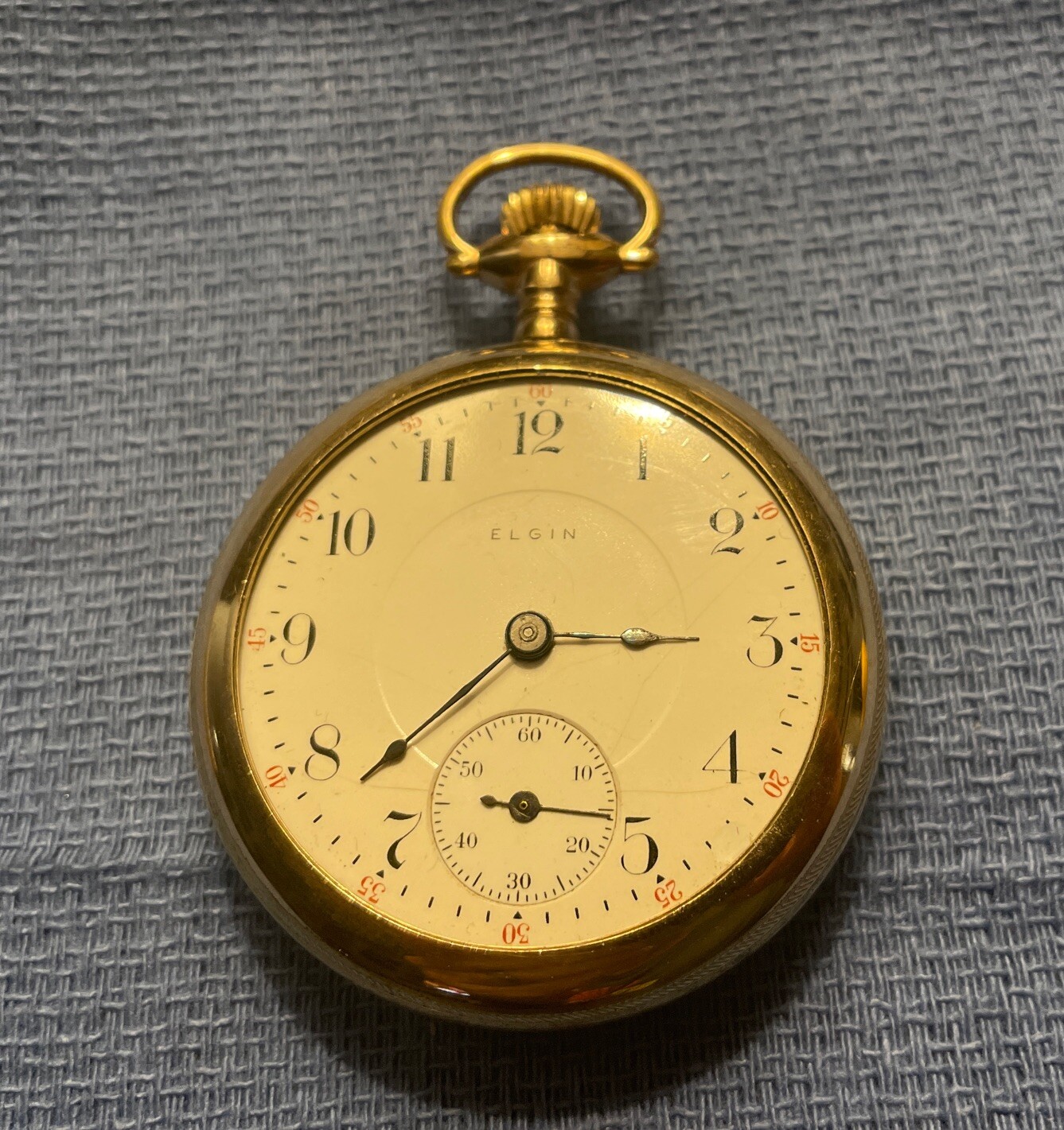 ELGIN 17 Jewel Pocket Watch Gold Filled Warranted 20 Years eBay