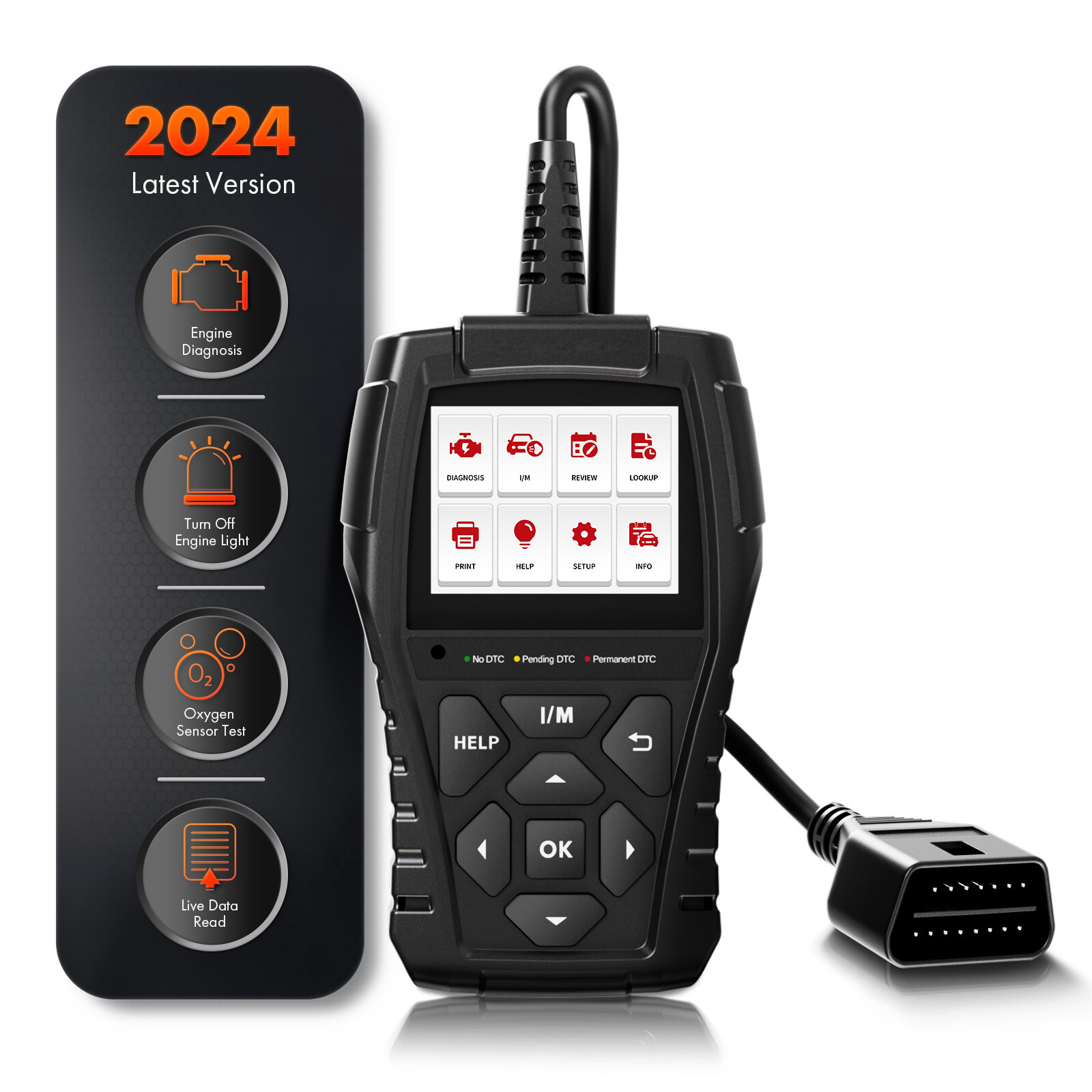 AD200 OBD2 Car Scanner Engine Light Diagnostic Tool Code Reader-image