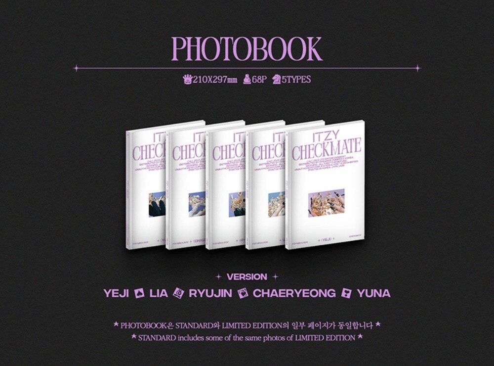 ITZY Mini Album CHECKMATE STANDARD YEJI Ver. CD+P.Book+Card+Poster