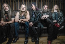 Exodus band autographs fully signed 20x30 cm picture 