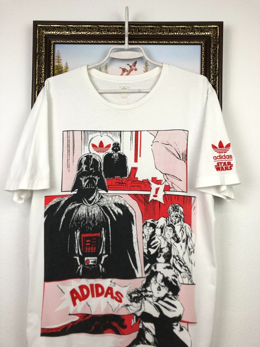 Vintage Adidas Star Wars Darth Vader Anakin Skywalker Shirt Movie