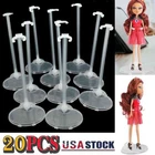 20 Sets Doll Stand Display Holder for 11.5'' Doll Transparent Model Rack Support