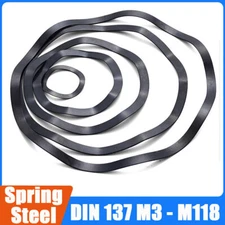 Wave Washers M3 M4 M5 M6 - M118 Spring Steel Wavey Crinkle Spring Gasket Black