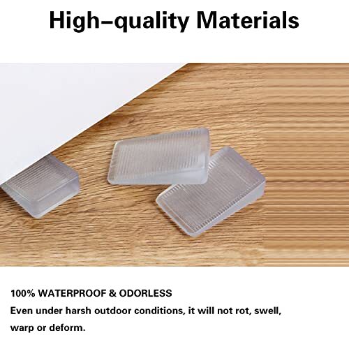 8 Pcs Clear Shims, Shims for Leveling 0.4in/1cm Highest side Pack of 8
