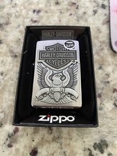 Zippo Harley Davidson Made in USA Textured Eagle Lighter - 200HD - New