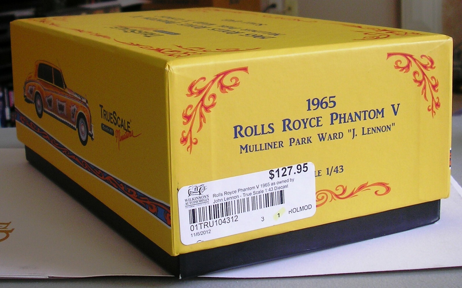 Miniature Rolls Royce Phantom V 1965 De John Lennon - Échelle 1/43 Par TrueScale - Neuf