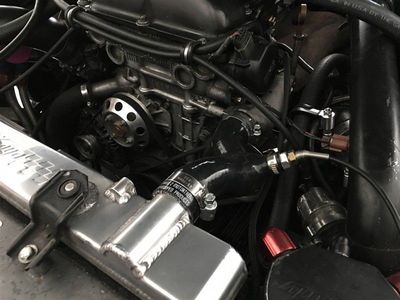 P2M Upper Radiator Hose Cooling Performer BLACK Silvia 240SX S13 S14 SR SR20DET
