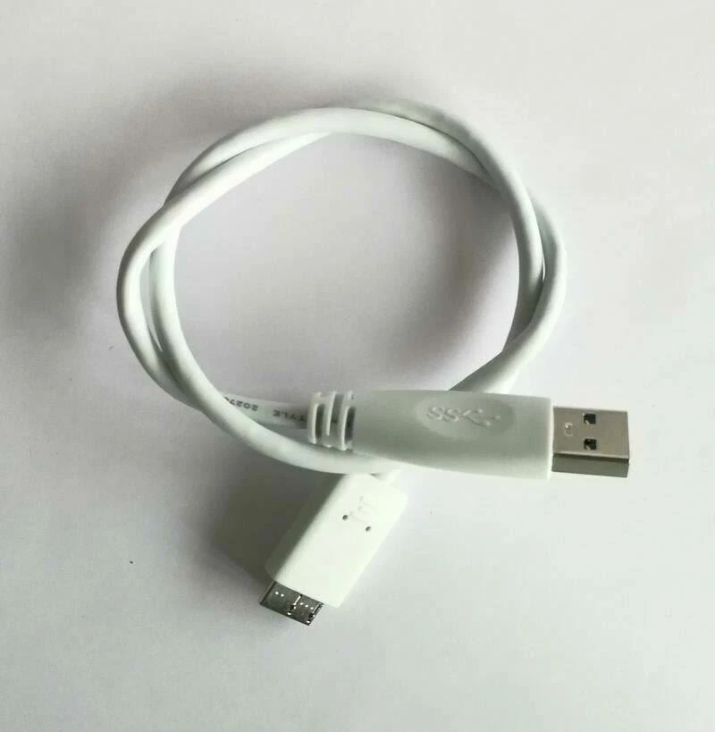 45cm Seagate Top Quality SuperSpeed USB 3.0 A Male to Micro B Male Cable white - Image 2 of 3