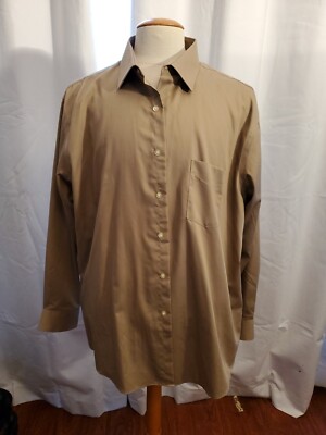 van heusen lux sateen stretch long sleeve dress shirt Van Heusen mens Size Fit Lux Sateen Stretch Solid Dress Shirt Harbor XXL  hombre