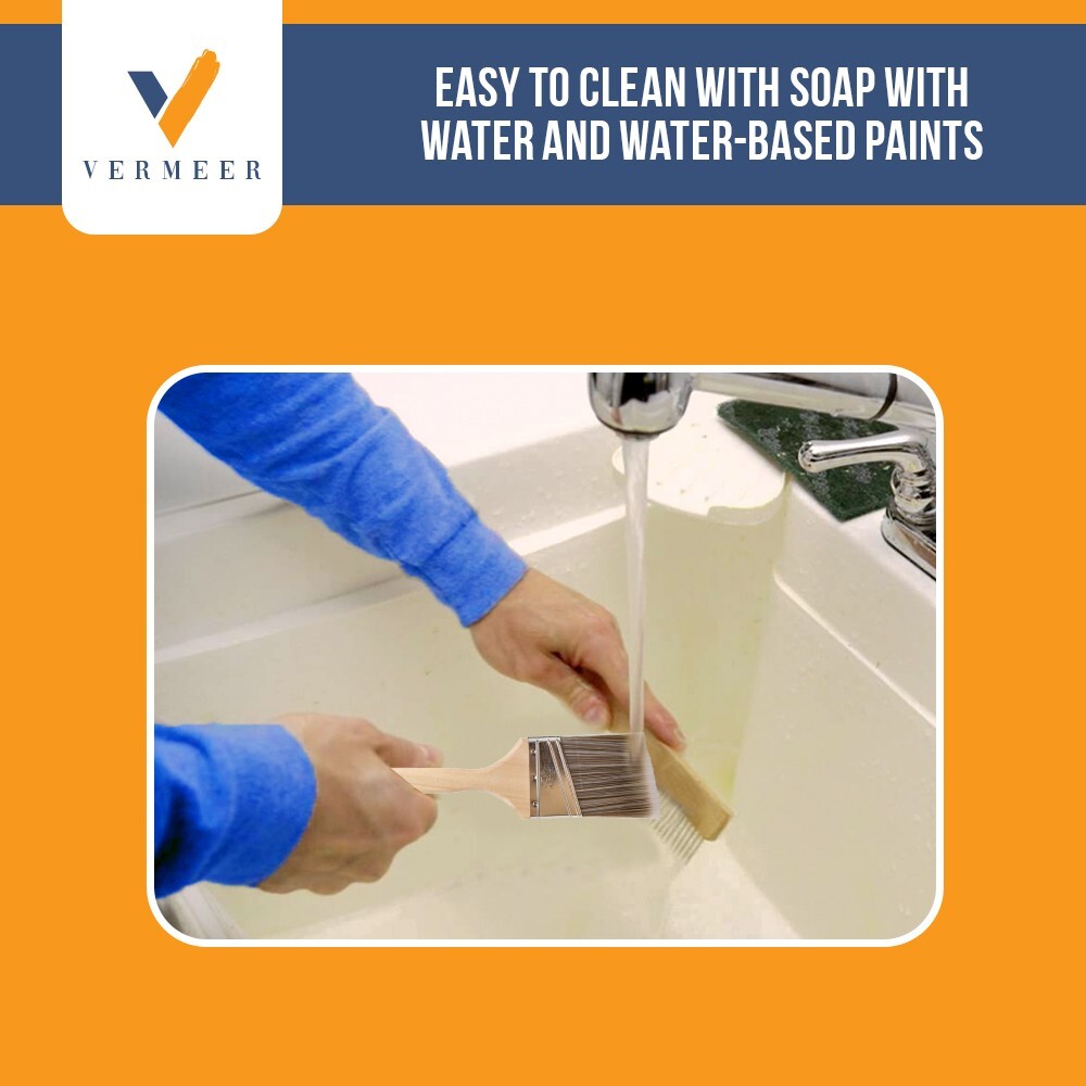 2-Pack - 3" Angle Brushes for All Latex and Oil Paints & Stains