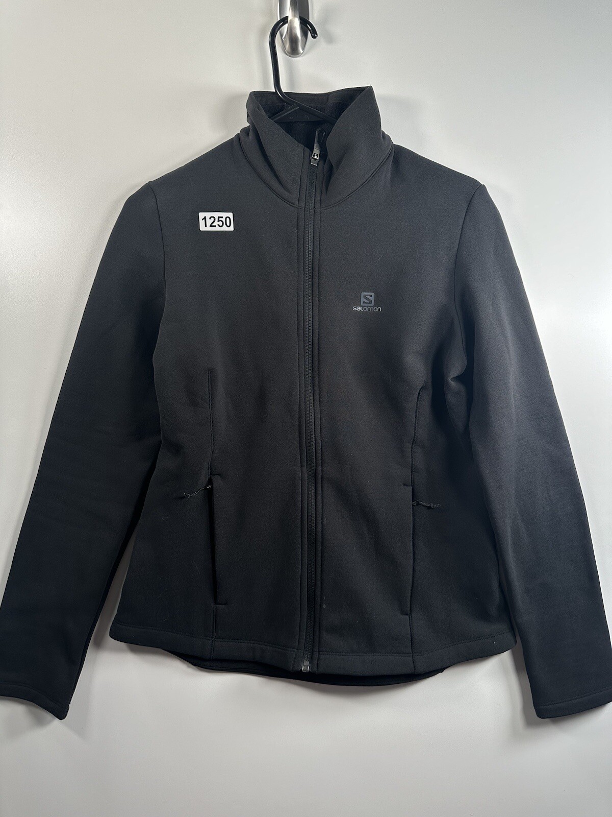 Giacca da donna nera Salomon Acti Therm foderata in pile track taglia M 18 5x24 5