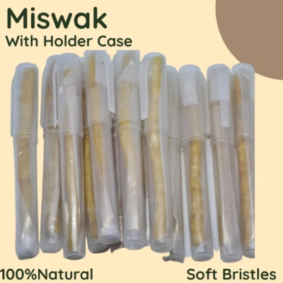 SEWAK AL HASHIM Miswak Stick Holder Case 100% Natural Organic Toothbrush Soft Bristle Peelu Aark