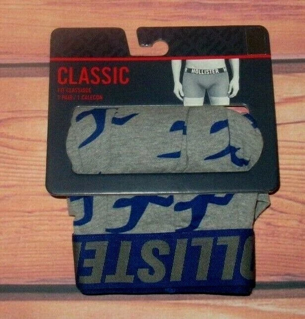 CALZONCILLO BOXER HOMBRE HOLLISTER GRIS AZUL TALLA M (31/32) Foto 2 de 2