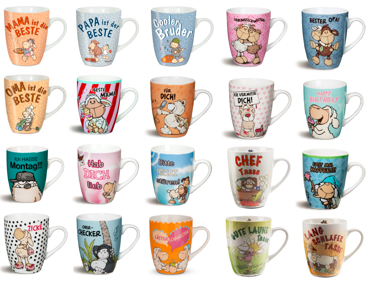 Nici Tassen Kaffeetasse Kaffeebecher Becher Fancy Mugs Sprüche Mama Papa Oma Opa