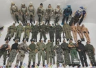 30 GI JOE TYPE 12" SOLDIER FIGURE & EQUIPMENT  1/6 LOT CORPS FORMATIVE HASBRO $3