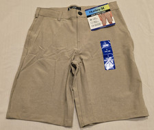 New With Tags Hurley Youth Boys Size L 14/16 Tan Hybrid Shorts