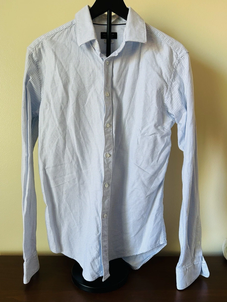 Zara Slim Spread Collar Dress Shirts for Men for sale | eBay