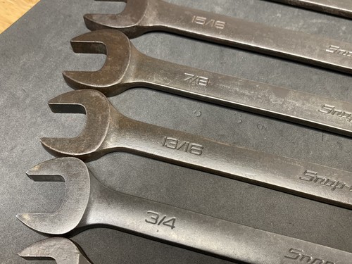 Snap On 11pc Flank Drive SAE Black Combination Wrench Set Standard 3/8”- 1” - Bild 9 von 21