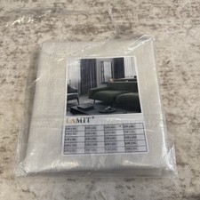 100 Blackout Curtains for Bedroom W52 L63 Natural Linen Curtains, 2 Panels