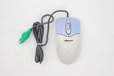 Maxxtro Mouse Wired Corded PS/2 PS2 Trackball Beige HTM-80W 3DTECH HMS-2000