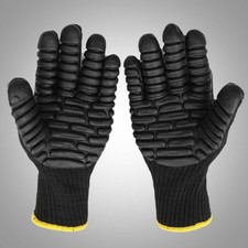 Heavy Duty Anti Vibration Work Gloves Shock Absorbing Impact Safety Grip