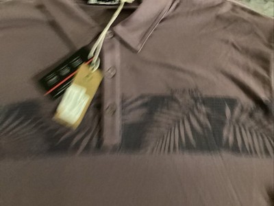 NWT Travis Matthew Golf Polo Shirt - Eco Friendly Collection XXL Plum Color Emb.