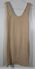 Fashion Nova Women's Beige Tank Dress Size Large