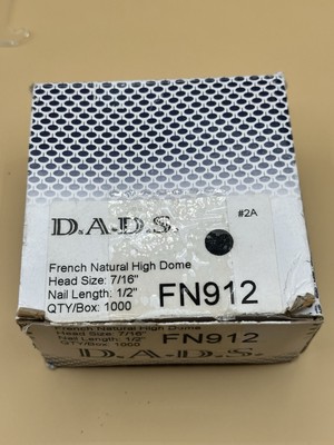 D.A.D.S 7/16'' High Dome Round Upholstery Nails - Pins w/ 1/2'' Shank NK912 1000pc
