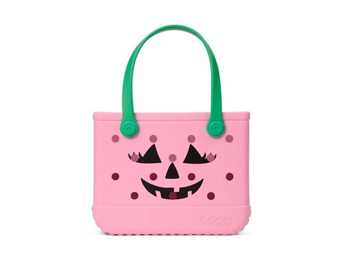 Bogg Bitty Bag Halloween Pink Pumpkin Jack O'Lantern NWT Tote Limited Edition