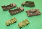 1960's Marx HO-Scale WW2 Invasion Day & Iwo Jima Miniature Playset Vehicles lot