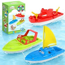 Boat Fleet for Toddlers, Floating Water Play Boats for Pool, Bath  Beach, Co...