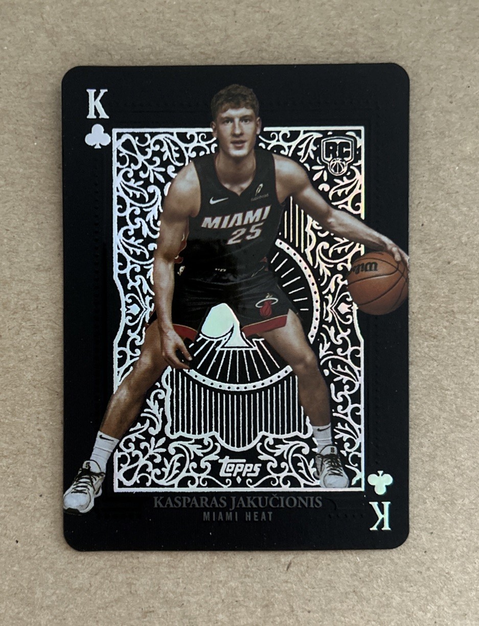 2025-26 Topps Basketball Kasparas Jakucionis Miami Heat All Kings Rookie Card