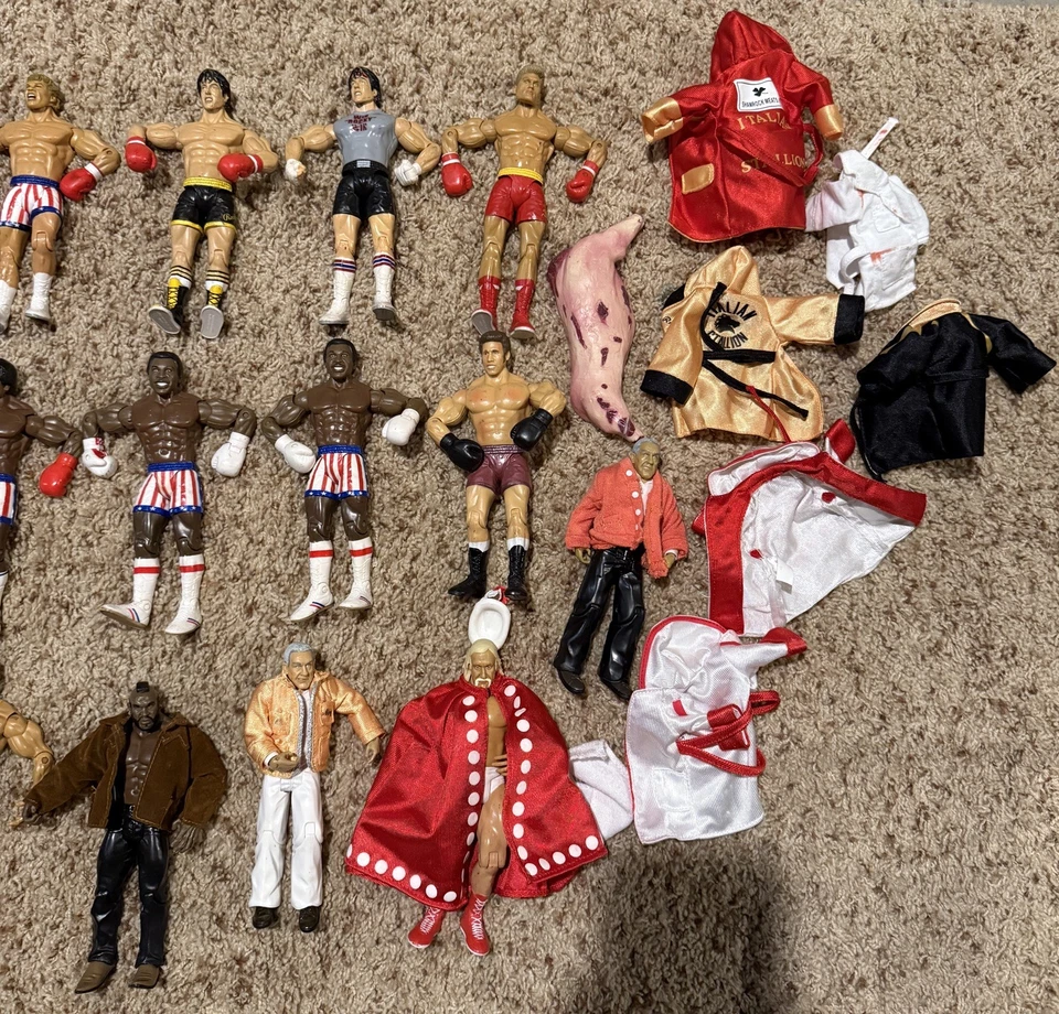 ROCKY Jakks Pacific Apollo Clubber Drago Tommy Gunn Mason Dixon Mickey Lot  - Image 3 of 4