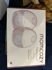 Momcozy Mobile Style Hands-Free Electric Breast Pump White Pink
