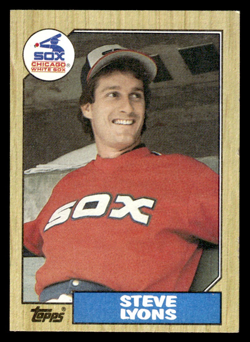 1987 Topps #511 Steve Lyons Card Chicago White Sox
