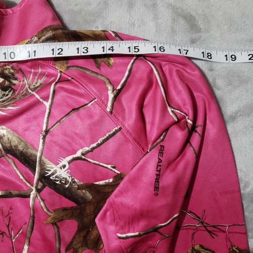 Realtree LS Pink Camo Quarter Zip Top Legendary Whitetails Sz Medium RN# 115841 - Picture 4 of 8