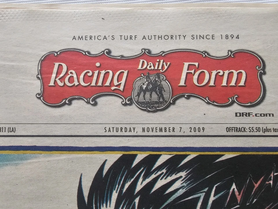 Zenyatta Breeder's Cup 7 de noviembre de 2009 forma de carreras diarias victoria histórica en SA Foto 2 de 4