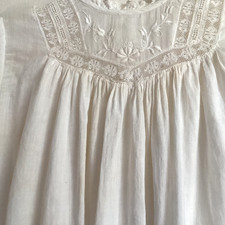 Vintage 1920s Batiste Embroidered Baby Christening Gown Heirloom 35