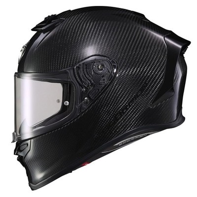 SCORPION EXO-R1 AIR FULL FACE HELMET CARBON GLOSS BLACK SIZE XXL - R1C-0037
