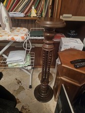 COLONNA PORTAVASO PORTA SCULTURA IN LEGNO 