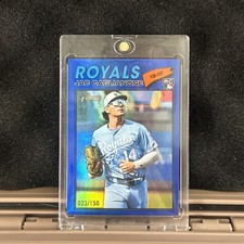 2026 Topps Heritage Blue Chrome  /150 Jac Caglianone RC Color Match Royals
